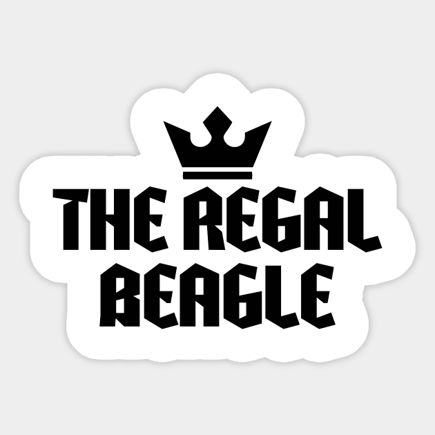 The regal beagle Sticker by Recovery Tee